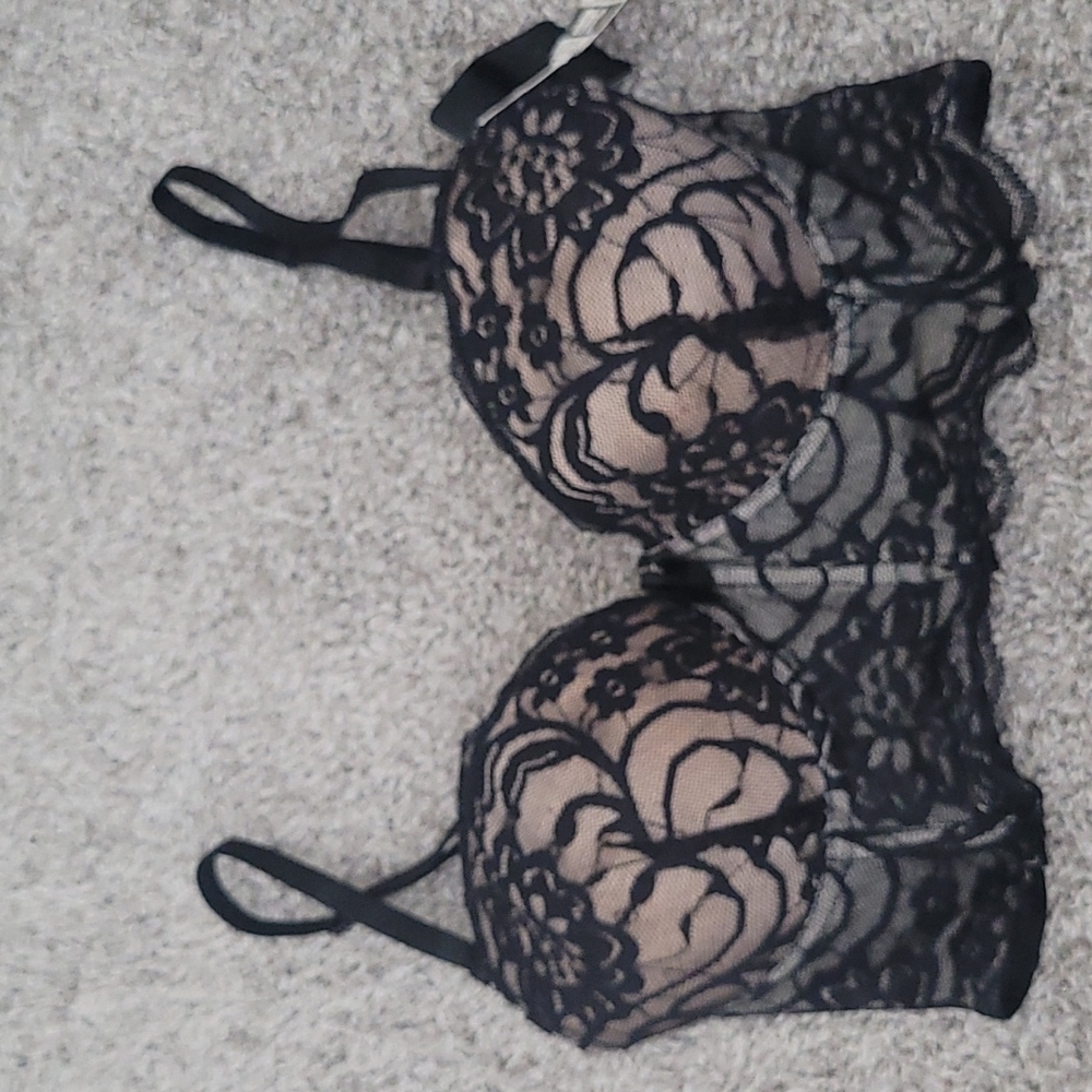 Black Underwire Bralette Top